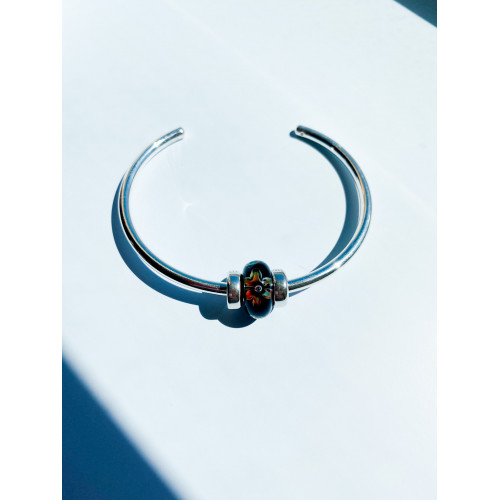 Trollbeads Trollbeads Flowers of Poise Bead Silver Bangle Set XS