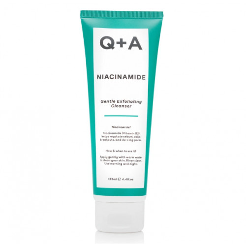 Q+A Niacinamide Gentle Exfoliating Cleanser Švelnus šveičiamasis veido prausiklis