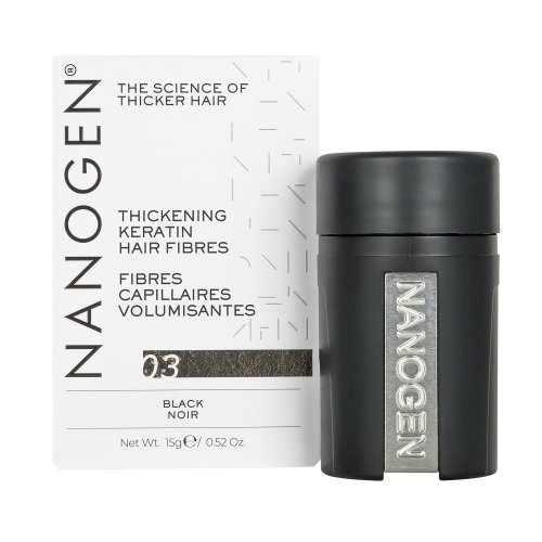 Nanogen Keratin Hair Fibres Black Juoda plaukų pudra - skaidulos