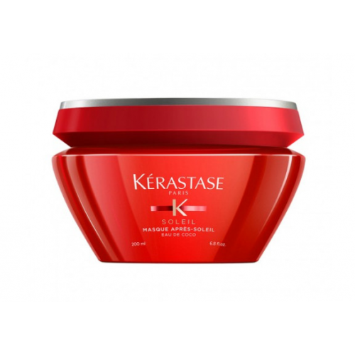 Kérastase Soleil Masque Apres Gaivinamoji kaukė su kokosų vandeniu saulės paveiktiems plaukams