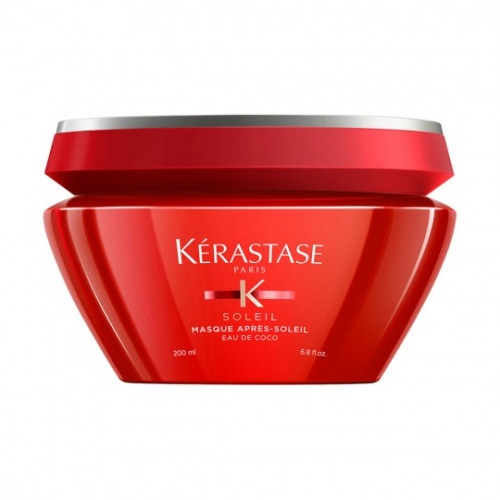 Kerastase Soleil Masque Apres Gaivinamoji kaukė su kokosų vandeniu saulės paveiktiems plaukams