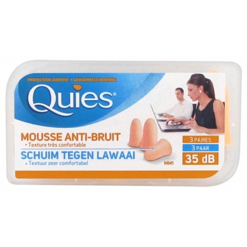 Quies Anti Noise Foam Earplugs Apsauginiai ausų kištukai iš poliuretano putos