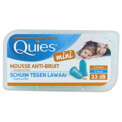 Quies Mini Anti-Noise Foam Earplugs Apsauginiai ausų kištukai iš poliuretano putos mini