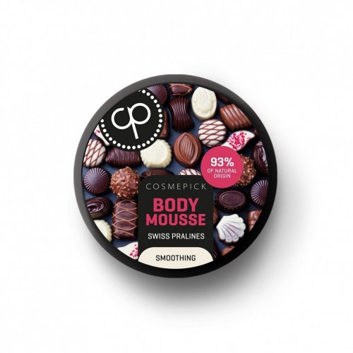 Cosmepick Body Mousse Swiss Pralines Glotninantys kūno putėsiai
