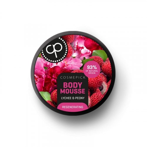 Cosmepick Body Mousse Lychee & Peony Atstatantys kūno putėsiai