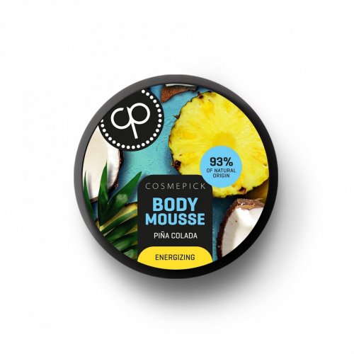 Cosmepick Body Mousse Pina Colada Energizuojantys kūno putėsiai
