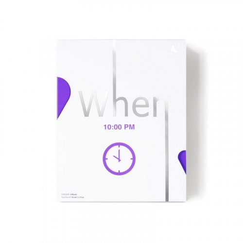When Beauty 10:00 PM Anti-Aging Premium Bio-Cellulose Sheet Mask 4 pcs.