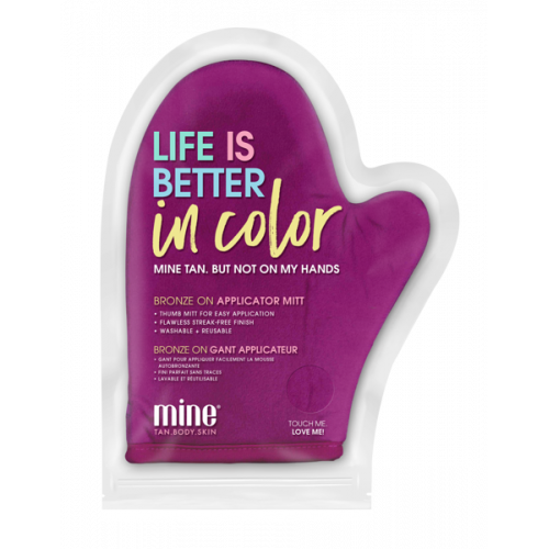MineTan Bronze On Applicator Mitt Purple