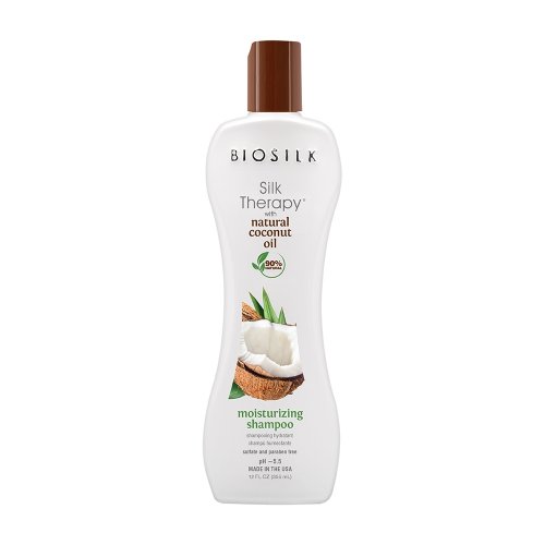 Biosilk Silk Therapy Moisturizing Shampoo Mitrinošs šampūns ar organisko kokosriekstu eļļu