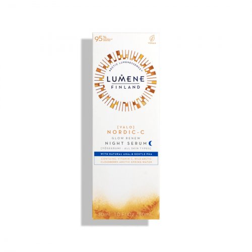 Lumene Nordic-C Valo Glow Renew Night Serum Naktinis veido serumas  30ml
