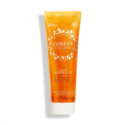 Lumene Nordic-C Valo Clear Glow Cleansing Gel Scrub Šveičiamasis veido prausiklis