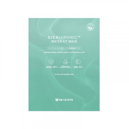 Mizon Cicaluronic Water Fit Mask Intensīvi mitrinoša lokšņu sejas maska