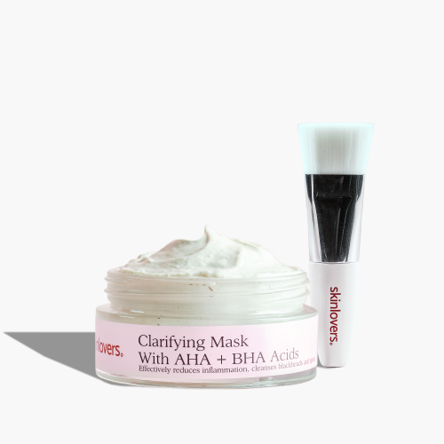 Skinlovers Skinlovers Clarifying Mask with AHA+BHA Acids + Brush