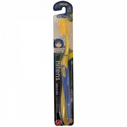 Dental Care Nitens Soft Gold Ion Dantų šepetėlis su auksu