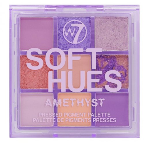 W7 Cosmetics Soft Hues Pressed Pigment Palette Akių šešėlių paletė