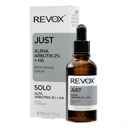 Revox B77 Just Alpha Arbutin 2% + HA Brightening Serum Šviesinantis serumas