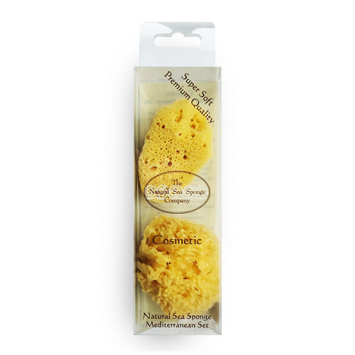 Hydrea London Cosmetic Natural Sea Sponge Set Yellow