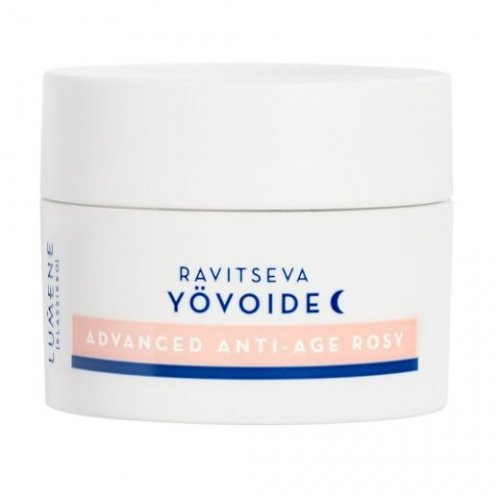 Lumene Klassikko Advanced Anti-Age Rosy Caring Night Cream Stangrinamasis naktinis veido kremas