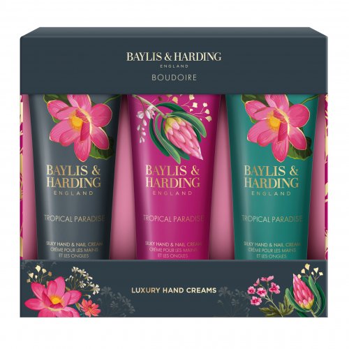 Baylis & Harding Boudoire Luxury Tropical Paradise Hand Cream Set 3x50ml Tropical Paradise