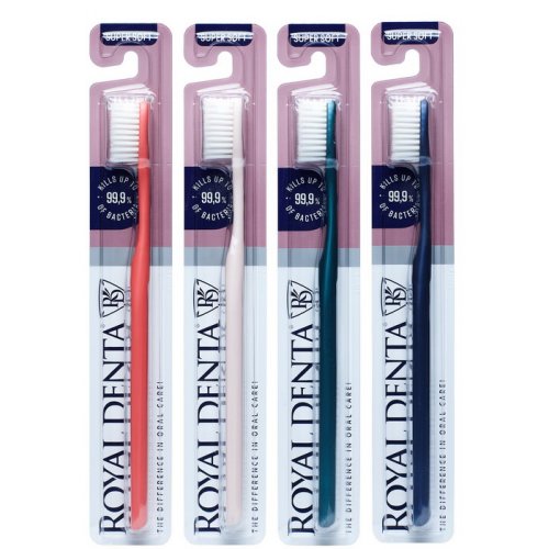 Royal Denta Silver Super Soft Toothbrush Dantų šepetėlis labai minkštas