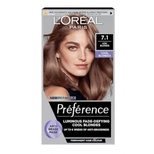 Photos - Hair Dye LOreal L'Oréal Paris L'Oréal Paris Preference Permanent Hair Color 7.1 Iceland KS981969