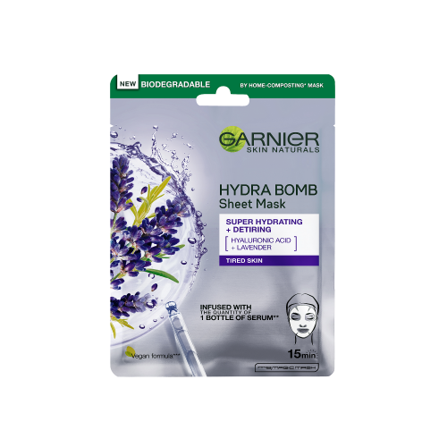 Garnier Garnier Hydra Bomb Lavender Sheet Mask 28g