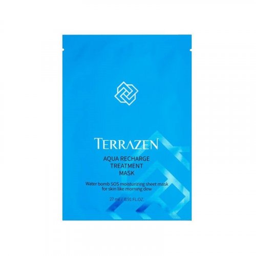 Terrazen Aqua Recharge Treatment Mask Lakštinė, drėkinanti veido kaukė
