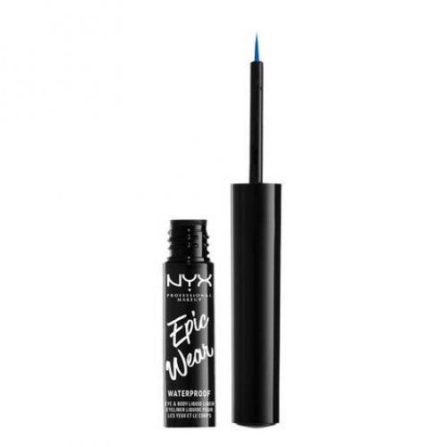 Photos - Eye / Eyebrow Pencil NYX Professional Makeup Professional Makeup Epic Wear Liquid Waterproof Liner 3.5ml Sapphire KS423419