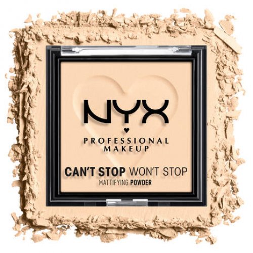 NYX Professional Makeup Can't Stop Won't Stop Mattifying Powder Kompakts pūderis matētam efektam