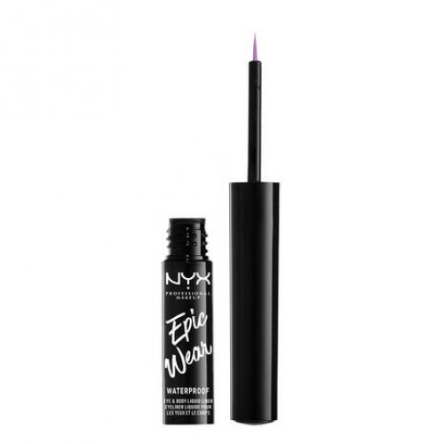 Photos - Eye / Eyebrow Pencil NYX Professional Makeup Professional Makeup Epic Wear Liquid Waterproof Liner 3.5ml Lilac KS229233