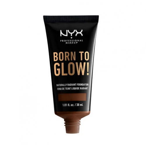 Photos - Foundation & Concealer NYX Professional Makeup Professional Makeup Born To Glow! Naturally Radiant Foundation 30ml 22.7 Deep Walnut KS773341
