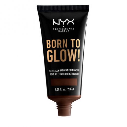 NYX Professional Makeup NYX Professional Makeup Born To Glow! Naturally Radiant Foundation 30ml 25 Deep Ebony