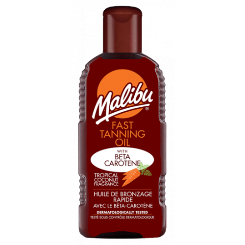 Malibu Fast Tanning Oil with Beta Carotene Įdegį skatinantis aliejus