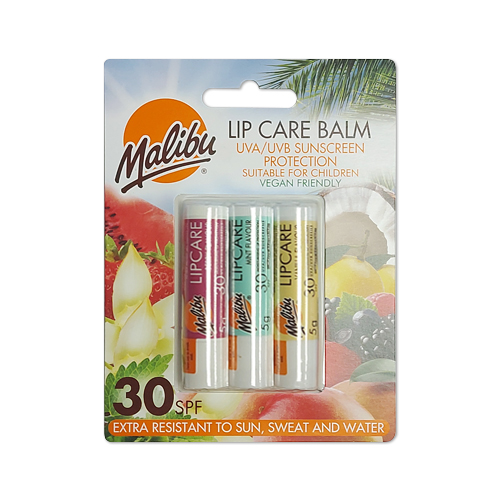 Malibu Lip Care Balm Kit Lūpų balzamas su apsauga