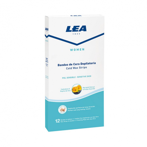 LEA Cold Wax Depilatory Strips Šalto vaško depiliavimo juostelės moterims