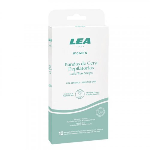 LEA Cold Wax Depilatory Strips Šalto vaško depiliavimo juostelės moterims