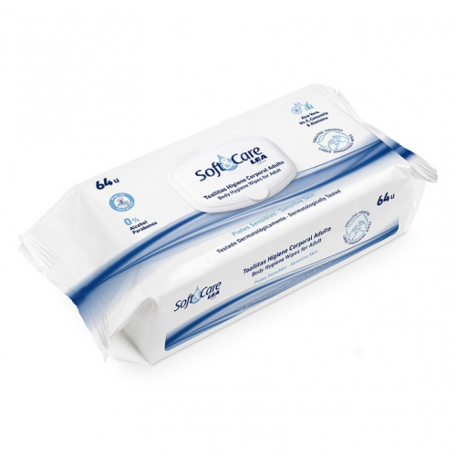 Photos - Cream / Lotion LEA LEA Soft & Care Adult Wet Wipes 64 pcs KS614578