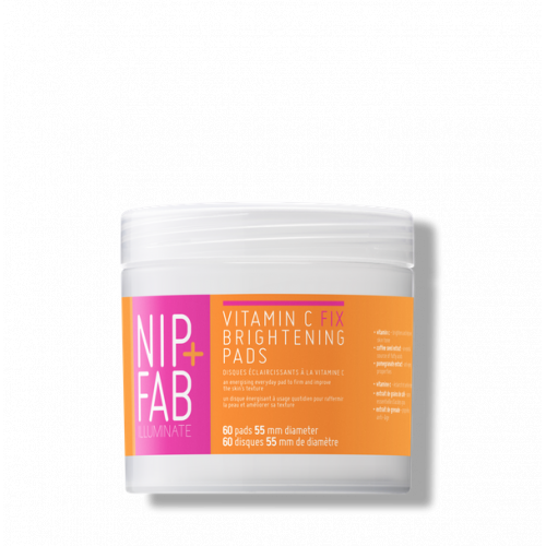 NIP + FAB Vitamin C Fix Brightening Pads Valomieji padeliai veidui su vitaminu C