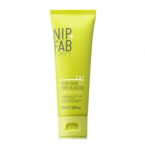 NIP + FAB Teen Skin Fix 2 in 1 Mask & Scrub Pore Blaster Maska - skrubis problemātiskai sejas ādai
