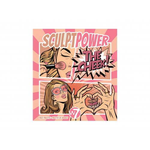 W7 cosmetics Sculpt Power Face Palette Veido kontūravimo paletė