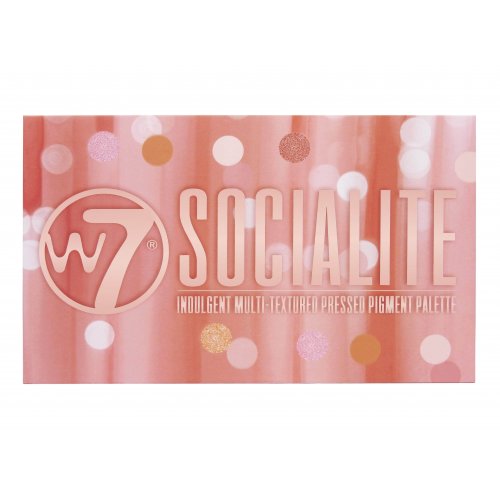 W7 Cosmetics Socialite Pressed Pigment Palette Akių šešėlių paletė