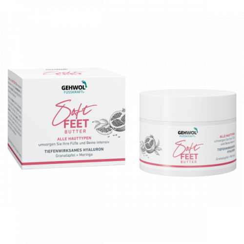 Gehwol Soft Feet Butter Kojų ir pėdų sviestelis su granatų ekstraktu ir aliejine moringa