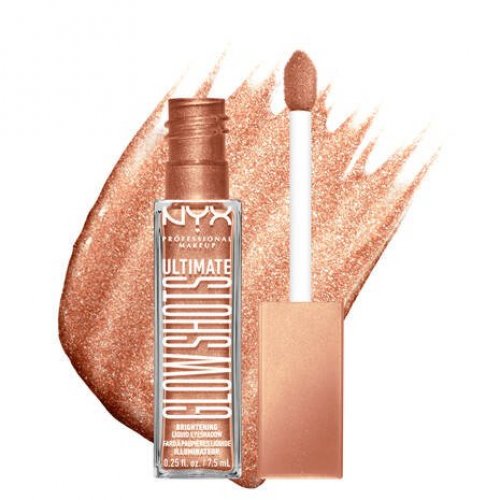 Photos - Foundation & Concealer NYX Professional Makeup Ultimate Glow Shots Liquid Shimmery Eyeshadow 7.5ml Twisted Tangerine KS372305