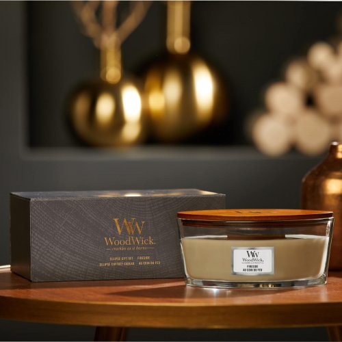 WoodWick Heartwick – Fireside Gift Set Žvakė dovanų dėžutėje