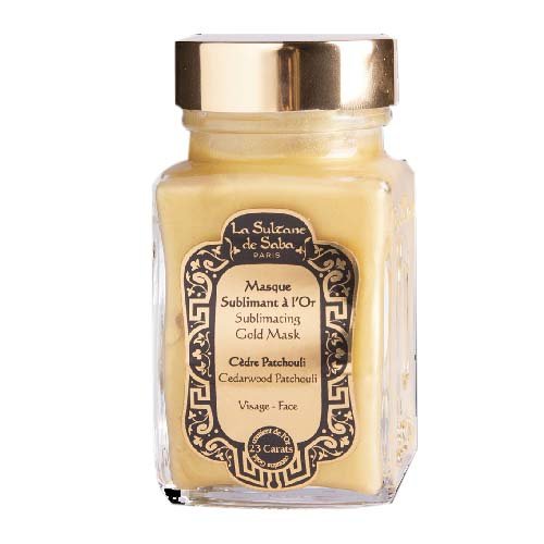 La Sultane De Saba Cedarwood Patchouli Sublimating Gold Face Mask Sublimacinė aukso veido kaukė