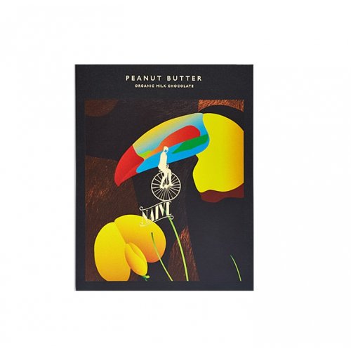 Chocolate Naive Peanut Butter Specialty Milk Chocolate 47% Pieninis šokoladas su žemės riešutų sviestu