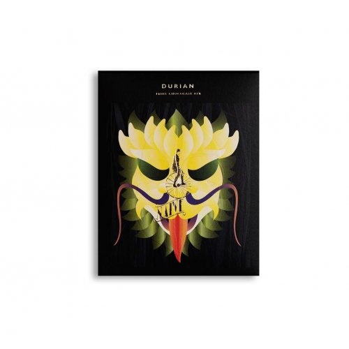 Chocolate Naive Durian Fruit Chocolate 61% Tamsiai pieninis šokoladas su durianu