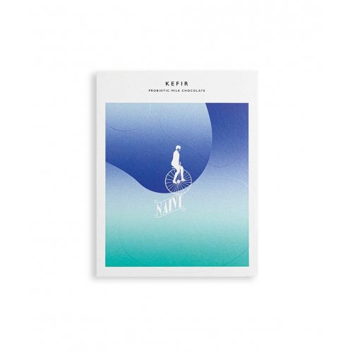 Chocolate Naive Kefir Probiotic Milk Chocolate 57% Tamsiai pieninis šokoladas su kefyru