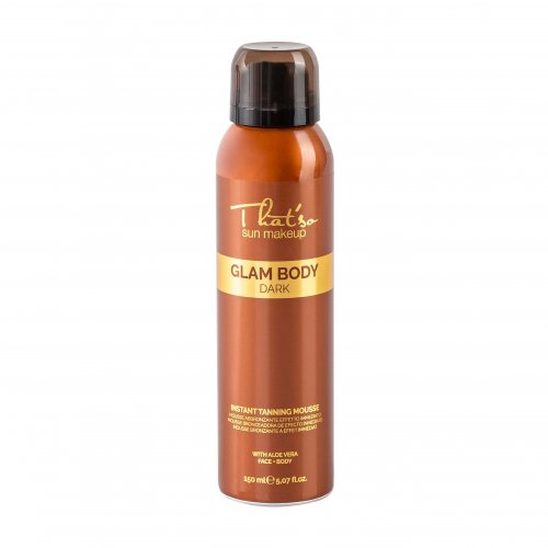 That'so Sun Makeup Glam Body Mousse Dark Purškiamos savaiminio įdegio putos (DHA 6%)