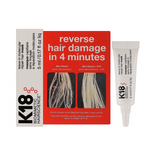 K18 Leave-In Molecular Repair Hair Mask Nenuplaunama molekulinė atkuriamoji kaukė plaukams